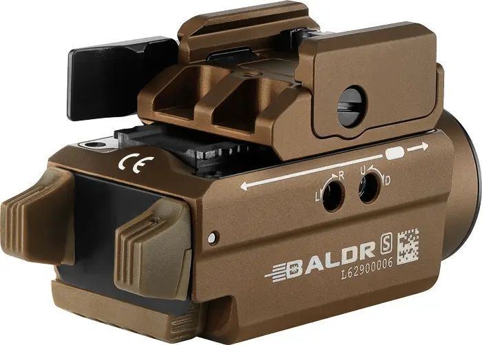 Фонарь Olight Baldr S, green laser, ц:desert tan