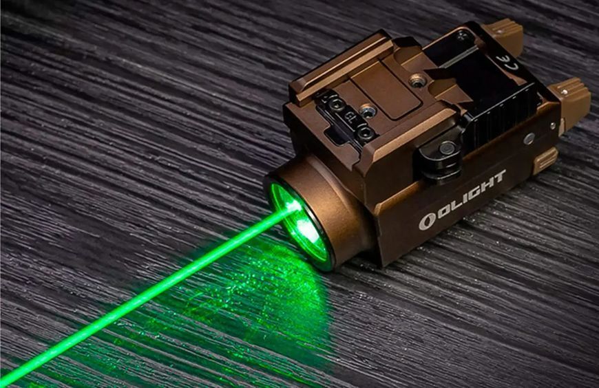Фонарь Olight Baldr S, green laser, ц:desert tan