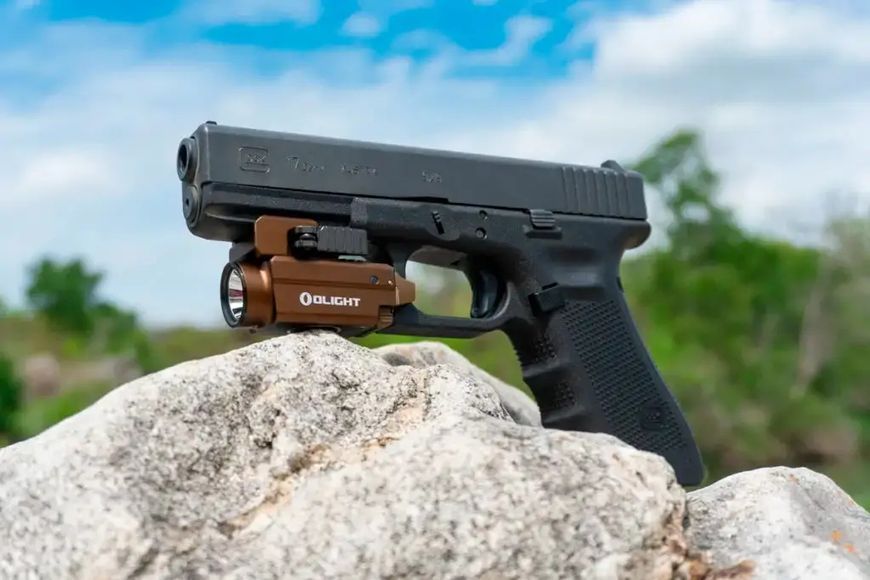 Фонарь Olight Baldr S, green laser, ц:desert tan