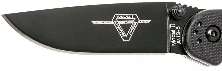 Нож Ontario Knife RAT II AUS-8 BB Black