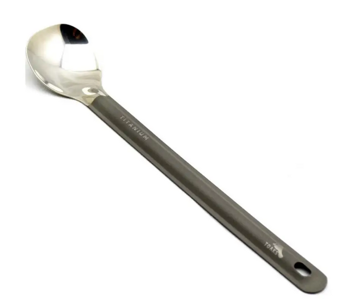 Titanium Long Handle Spoon with Polished Bowl ложка (Toaks)