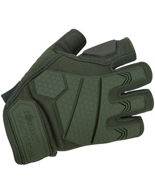 Рукавички тактичні KOMBAT UK Alpha Fingerless Tactical Gloves Оливковий