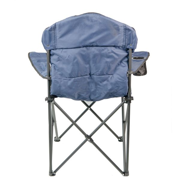 Кресло портативное Турист NR-34, серый с синим