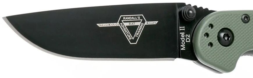 Ніж Ontario Knife RAT II Linerlock D2 к:od green