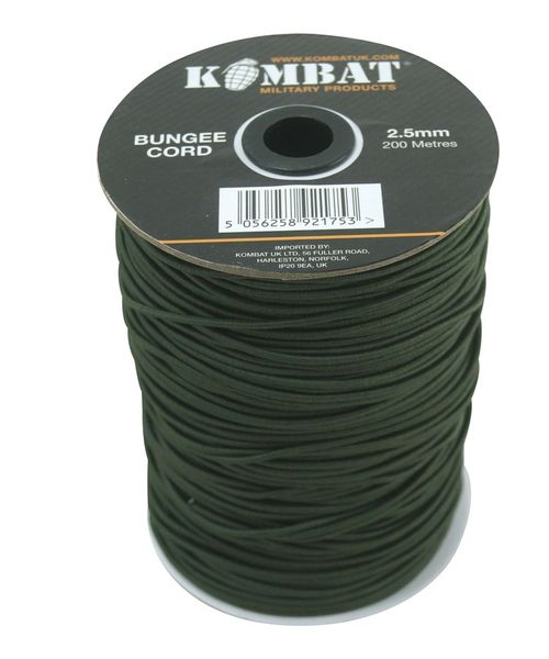 Шнур еластичний KOMBAT UK Bungee Cord 2,5 mm, оливковий