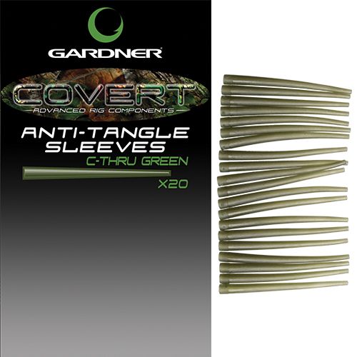 Коническая трубка Gardner Covert anti-tangle sleeves c-thru Green