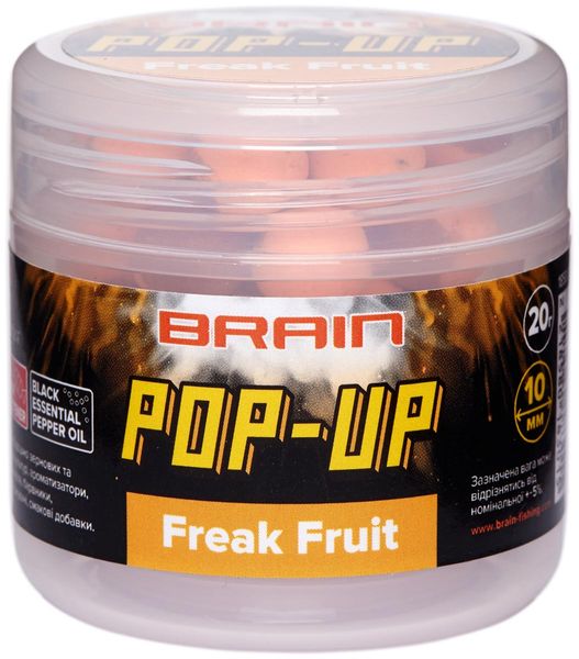 Бойли Brain Pop-Up F1 Freak Fruit (апельсин/кальмар) 10 mm 20 gr, 18580183