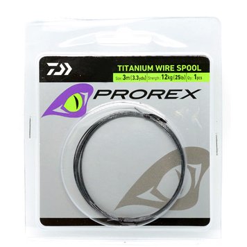 Поводковий матеріал Daiwa Prorex Titanium Wire Spool 3m 12kg/25lb (17925-912)