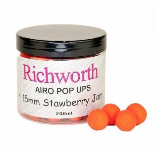 Бойлы плавающие Richworth 15mm Strawberry Jam Orig. Pop Ups, 200ml