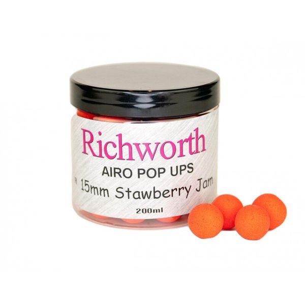 Бойли Richworth 15mm Strawberry Jam Orig. Pop Ups, 200ml