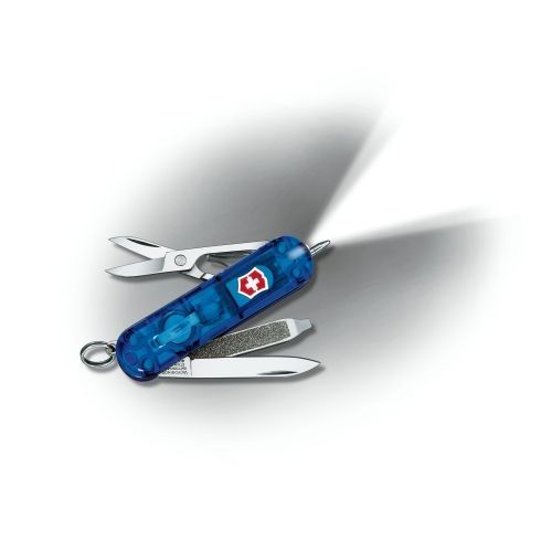 Нож Victorinox Signature Lite 0.6226.T2 синий полупрозрачный с ручкой, 0.6226.T2