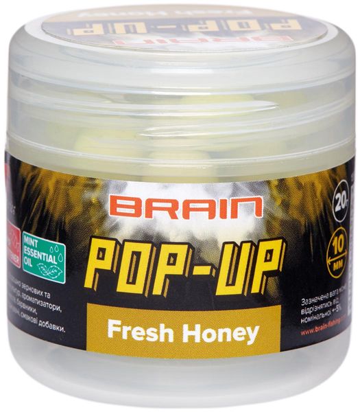 Бойлы Brain Pop-Up F1 Fresh Honey (мёд с мятой) 14mm 15g, 18580468