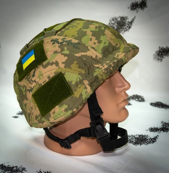 Кавер Kirasa на шолом з козирком Ballistic Helmet KC-HM001 піксель (KI604)