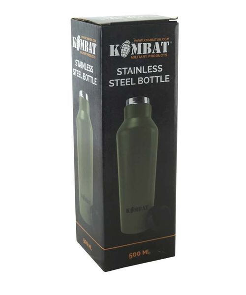 Термос KOMBAT UK Military Steel Bottle 500мл Оливковий