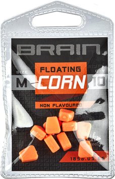 Кукурудза Brain Fake Floating Corn Non Flavoured Размер-M к:помаранчевий, 18580366