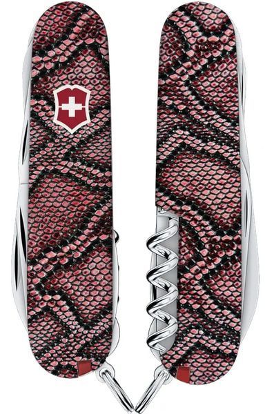 Ніж Victorinox Swiss Army Huntsman Design. Шкіра пітона