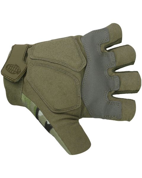 Перчатки тактические KOMBAT UK Alpha Fingerless Tactical Gloves Мультикам