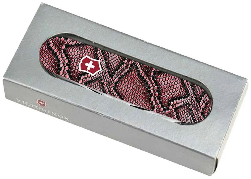 Ніж Victorinox Swiss Army Huntsman Design. Шкіра пітона