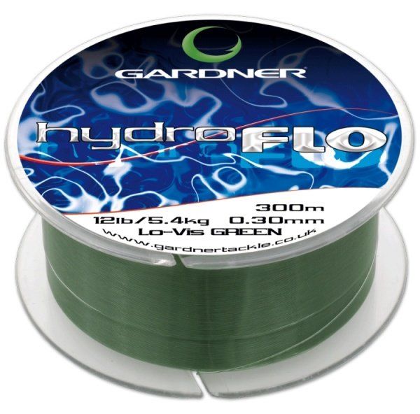 Волосінь коропова Gardner HYDRO-FLO, 10lb, 4,5 кг, 0,28 мм, 300 м, зелений (XHYD10G)