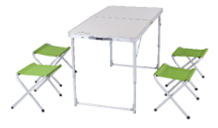 Розкладний стіл зі стільцями Кемпінг XN-12064, 4823082711444