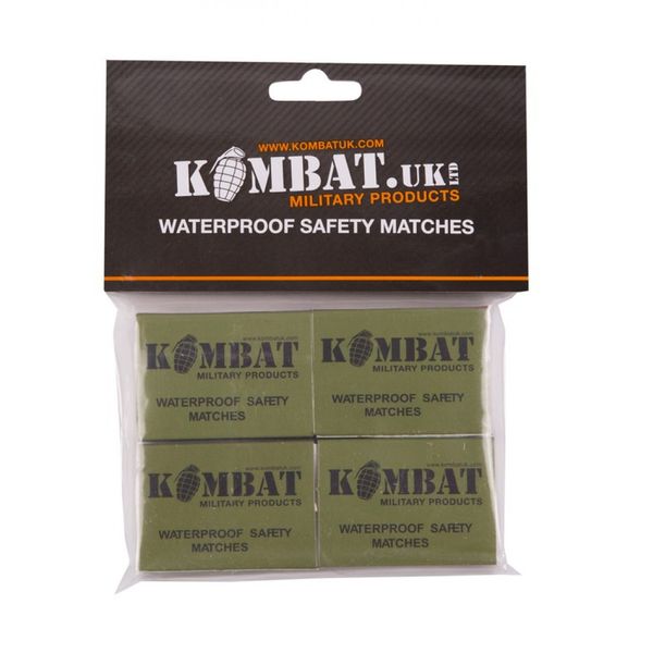 Сірники водозахисні KOMBAT UK Waterproof matches 4 коробки