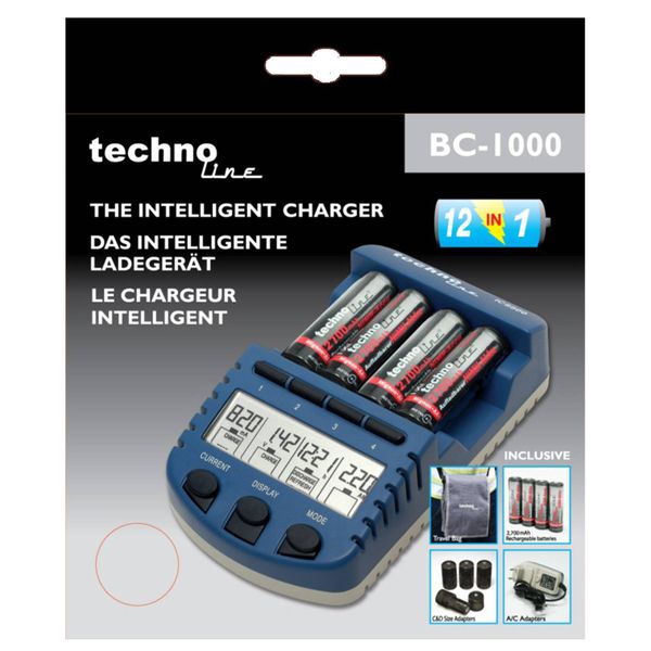 Зарядное устройство для Technoline BC1000 SET + аккумуляторы (BC1000), Синий