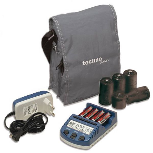 Зарядний пристрій Technoline BC1000 SET + аккумулятори (BC1000), Синій