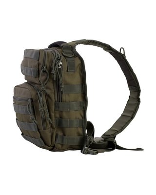 Рюкзак тактический однолямочный KOMBAT UK Mini Molle Recon Shoulder Bag 10л Оливковый