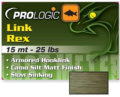 Строительный материал Prologic Link Rex 15м Camo Silt, 50lbs